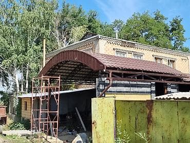 уличный фанар: Навес, Арочный, Металл, Профнастил, Установка — 3