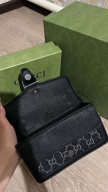 Сумкалар: Классикалык сумка, Gucci, Материалы: Айкалыштырылган материал, Магнит илмектер, Аялдарга, Жаңы — 5
