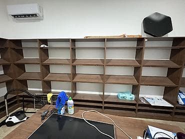 Мебель: Офисный стеллаж, ЛДСП, цвет - Коричневый — 2