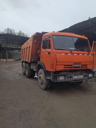 газона косылка: КАМАЗ самосвал, 6x4, оранжевый - Кузов-самосвал с задней разгрузкой — 1