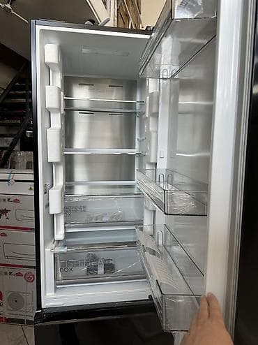 Техника и электроника: Холодильник Midea Nature Collection с зеркальной черной дверью и — 6