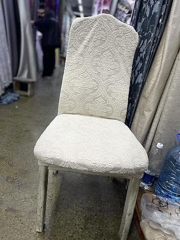 чехол а3: Чехлы на стулья, эластичные, с фактурным жаккардовым рисунком. - — 2