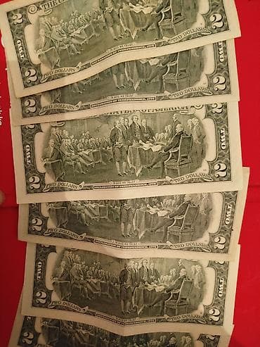 утюг ош: Редкие купюры 2$ по 400 — 2