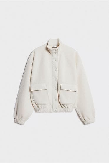 helly hansen: Женский бомбер Lime из мягкого флиса (цвет: молочный/айвори) — 3
