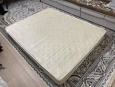 бонн: Спальный матрас, Б/у, Двуспальный, Пружинный, Жаккард, Матрасы средней жесткости, Самовывоз — 2