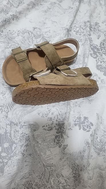 сумка crocs: Сандалии из замши, цвет бежевый/песочный. Особенности: - Верх: мягкая — 1