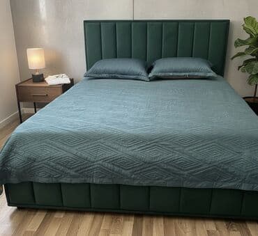 2 х спальную кровать: Двуспальная кровать, Новый, С матрасом, длина - 2000 см — 5