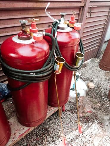 газовое оборудование в рассрочку: Комплекты 50л с горелкой и монометром.для кровли стройки — 3
