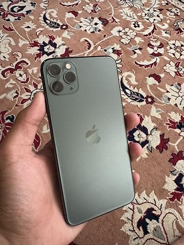 xr iphone: IPhone 11 Pro Max, Б/у, 256 ГБ, Matte Midnight Green, Коробка, 76 % — 1
