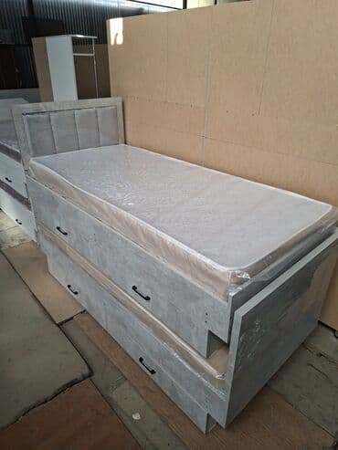 купить кровать полуторку: Односпальная кровать, Новый, С матрасом, длина - 205 см — 30