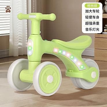 толокар ходунки: Детский беговел-каталка с подсветкой и музыкой - Четырёхколёсная — 2