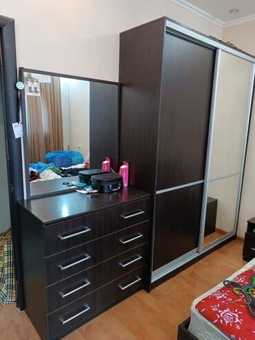 б у мебель кровать: Спальный гарнитур, Б/у, Двуспальная кровать, Самовывоз, цвет - Черный — 4