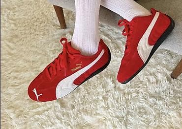 новая обувь: Кроссовки, 39, 39.5, Puma, Новый, цвет - Красный, Платная доставка — 1