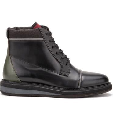 Ботинки: VINTAGE FOUNDRY. Кожаные ботинки на шнуровке гранатового цвета.Garnet — 4