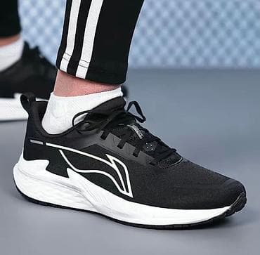 lining бу: Кроссовки для бега Li-Ning (мужские), черные с контрастными белыми — 3