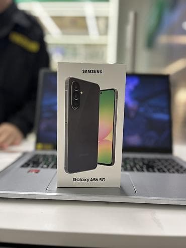 Samsung Galaxy A56 5G, Новый, 256 ГБ, цвет - Серый, В рассрочку, 2 SIM, eSIM