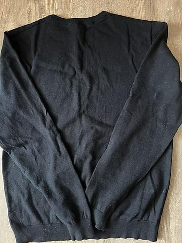 Свитера: Черный базовый свитер/джемпер с круглым вырезом. - Цвет: черный - — 1