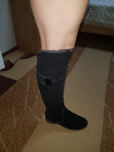 купить сапоги женские зимние кожаные италия: Продаю женские зимние сапоги (ботфорты) Francesco Donni. Размер 37 — 5