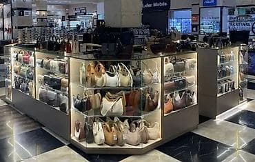 контейнер магазине: Островная торговая витрина/павильон для ТЦ - Тип: модульный островок — 3