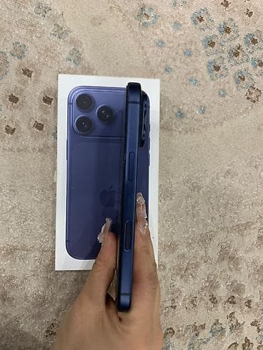 номер ош: IPhone 17 Pro, Б/у, 256 ГБ, Blue Titanium, Коробка, 99 % — 2