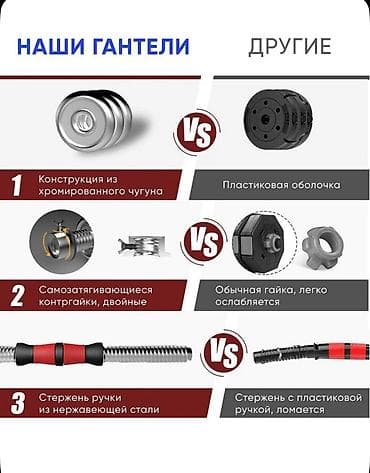 Гантели: Акция❗️ Гантели+штанга с кейсом 2в1 🔥 Набор гантелей в кейсе Ultra-M10 — 5