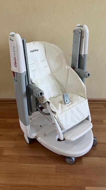 для еды: Стульчик для кормления, Б/у, Peg perego, Пластик, Трансформер, цвет - Белый, Самовывоз — 3