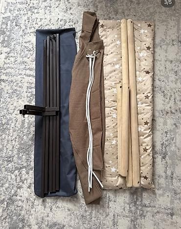 Детский шезлонг, Качалка, Дерево, цвет - Коричневый — 4