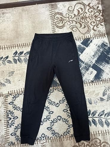 Мужские брюки, M, Lining, Б/у, цвет - Черный, Самовывоз, Платная доставка, Бесплатная доставка