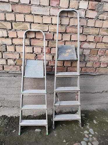 Складная стремянка-лестница, Материал: Алюминий, Для дома, Высота: До 2 м