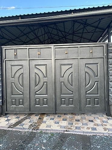 Распашные ворота: Металлические распашные ворота для двора/гаража.узуну3,80 туурасы 2,50 — 1