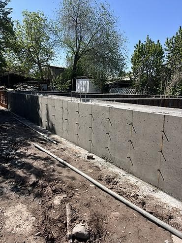Монолитные железобетонные фундаменты и подпорные стены под ключ -