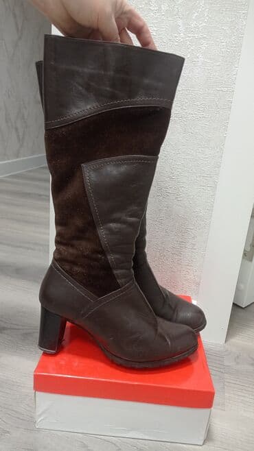 сапоги из натурального меха и кожи: Продаю сапоги зимние,, натуральный мех, размер 37, цвет коричневый — 4