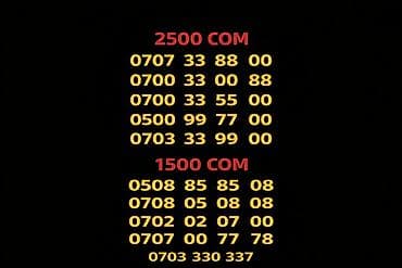 0700 33 00 88 - 2500сом 0500 99 77 00-2500сом 0703 33 99 00-2500сом