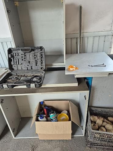 бу кухня гарнитур: Кухонный гарнитур, Б/у, цвет - Серый, Платная доставка, Самовывоз — 3