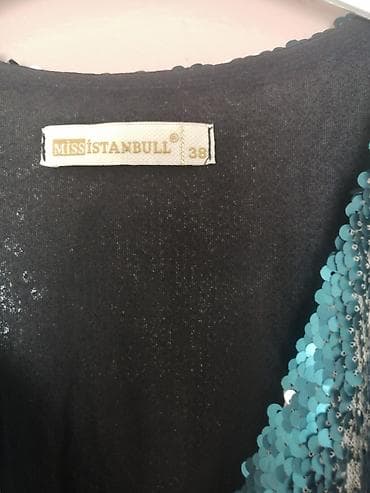 оптовая: Вечернее платье, Коктейльное, Короткая модель, С рукавами, Стразы, M — 6