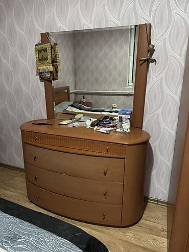 Мебельные гарнитуры: Спальный гарнитур, Б/у, Двуспальная кровать, Дерево, Самовывоз, цвет - Коричневый — 5