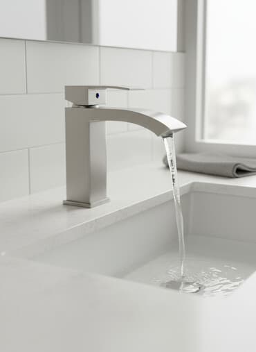 смисители: Современный смеситель для раковины KTUD с матовой поверхностью. Прямые — 1