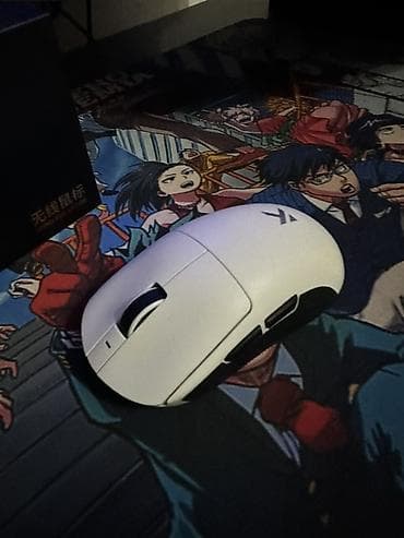 Беспроводная игровая мышь MCHOSE A7 (белая) В подарок игровой коврик)