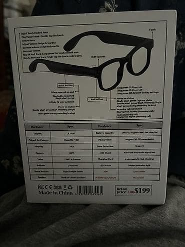 смарт очки с камерой: AI SMART GLASSES — умные очки с камерой и голосовым ИИ Основные — 2