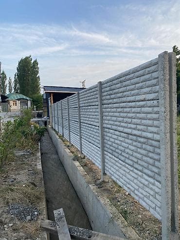скупка камней: Секции и монтаж железобетонного еврозабора - Материал: армированный — 4
