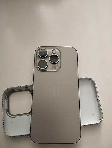 купить apple watch в бишкеке: IPhone 15 Pro, Natural Titanium, Чехол — 1