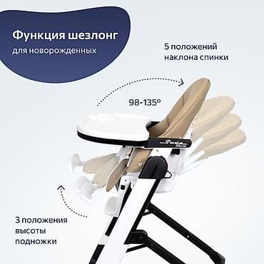 стульчик для кормления peg perego: Стульчик для кормления, Б/у, Peg perego, Трансформер, цвет - Бежевый, Самовывоз, Платная доставка — 8