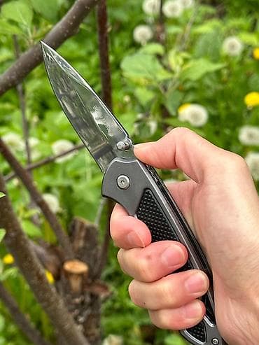 скотч с надписью: Складной нож EDC - Тип: карманный складной нож с осевым винтом и — 8