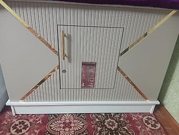 Тумба для вещей и одежды, Без зеркала, ЛДСП, цвет - Белый