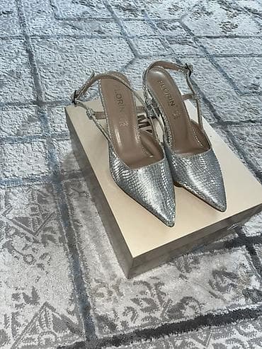 туфли женские 40 р: Женские туфли-лодочки — 2 пары 1) Серебристые slingback Florin - — 5