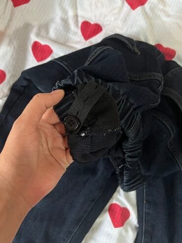 кофта для беременных: Джинсы для беременных, тёмно‑синие (деним). Особенности: - Эластичная — 5