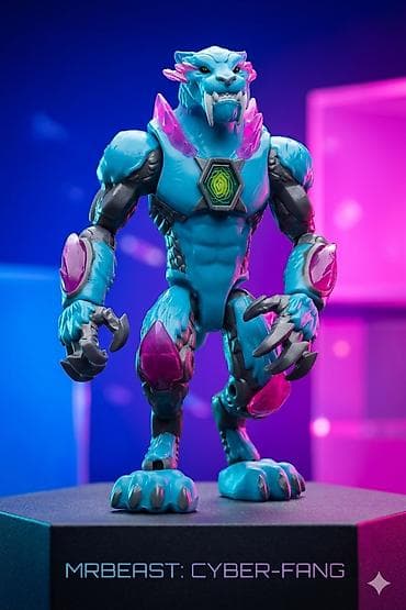 Спорт и хобби: Фигурка MrBeast: Cyber-Fang - Коллекционная экшн-фигурка в стиле — 1