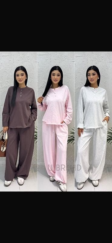 Личные вещи: Женский костюм для отдыха и повседневной носки - Ткань: мягкий — 3