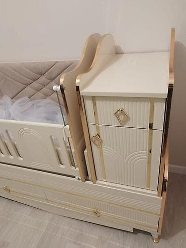 детский койнок: Балдар үчүн трансформер керебет, Жаңы, Башка түрү, түсү - Саргыч боз — 3