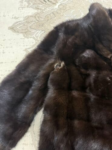 Киреге берилүүчү кийимдер: Шуба из норки, темно-шоколадный цвет. - Натуральный коротковорсовый — 4